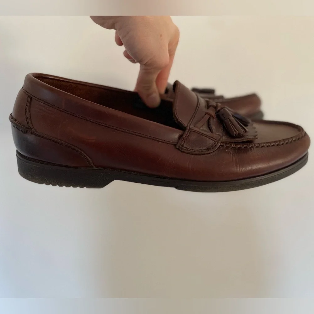 Freeman Leather Tassel Loafers Preppy Classic Sophisticated Comfort Professional